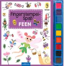 Fingermalspaß ohne Kleckerei: Die deckenden Fingerfarben sind in Stempelkissen verpackt und immer einsatzbereit.