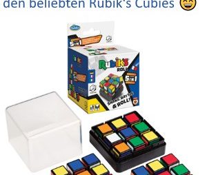 Testet bei ClevereFrauen.de: Rubik’s Roll Die 5-in-1 Spiele mit den beliebten Rubik‘s Cubies